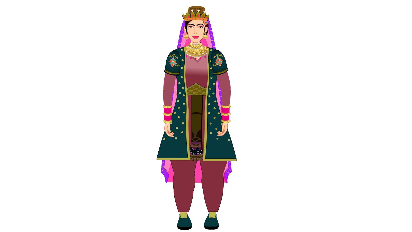 Nur Jahan 2D Character (RANI001)