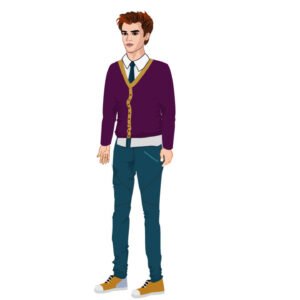 2D Young Man Character Side View (MAN002)